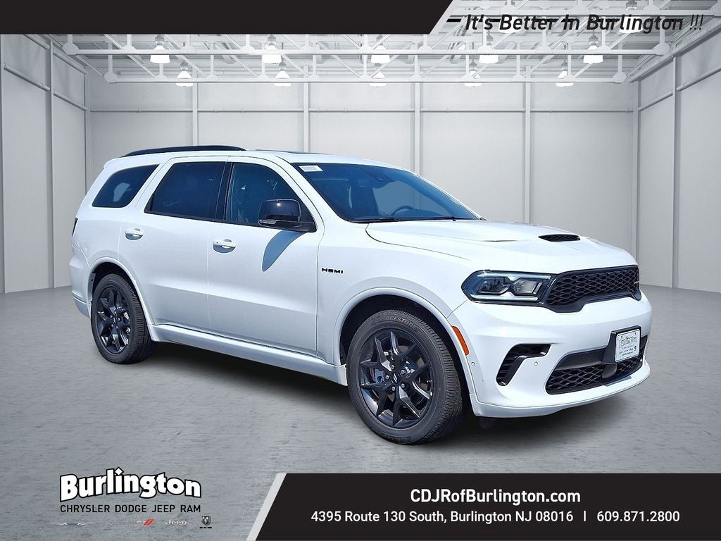 2026 Dodge Durango DURANGO GT PLUS AWD HEMI V8 in White Knuckle Clear-Coat Exterior Paint — front three-quarter view