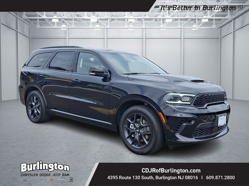 2026 Dodge Durango DURANGO GT PLUS AWD HEMI V8 in Diamond Black Clear-Coat Exterior Paint — front three-quarter view