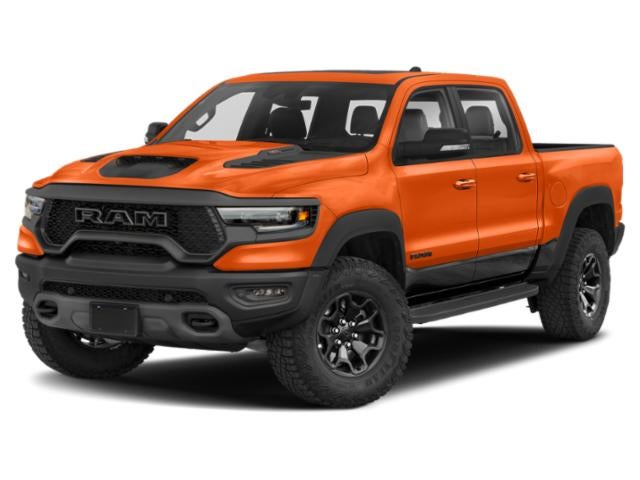 2022 RAM Ram 1500 TRX Crew Cab 4x4 5'7' Box in Ignition Orange Clearcoat — front three-quarter view