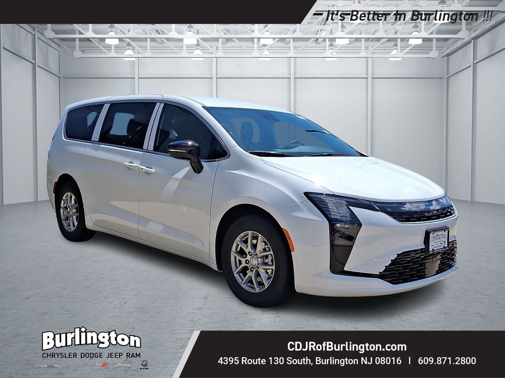 2027 Chrysler Pacifica PACIFICA SELECT in Bright White Clear-Coat Exterior Paint — front three-quarter view