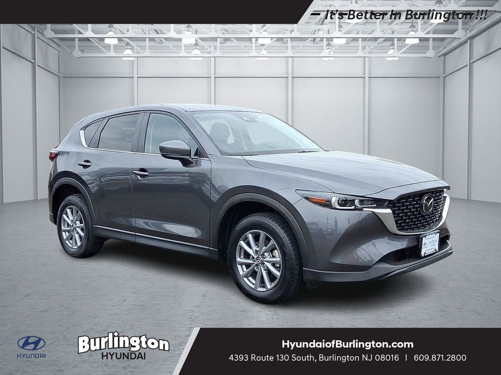 2023 Mazda Mazda CX-5 2.5 S Preferred Package in Machine Gray Metallic — front three-quarter view