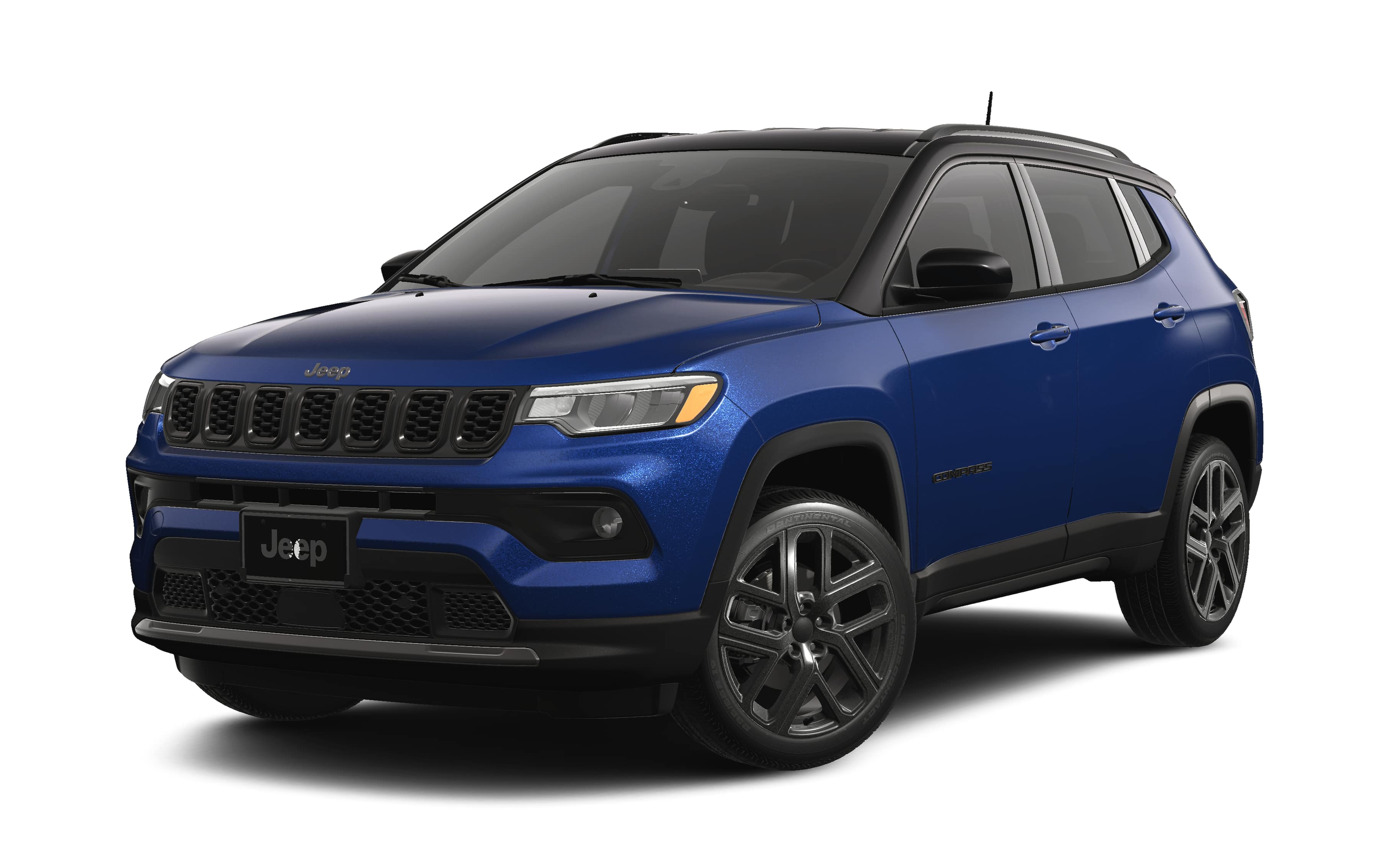 2026 Jeep Compass COMPASS LIMITED ALTITUDE 4X4 in Fathom Blue Pearl-Coat Exterior Paint — front three-quarter view
