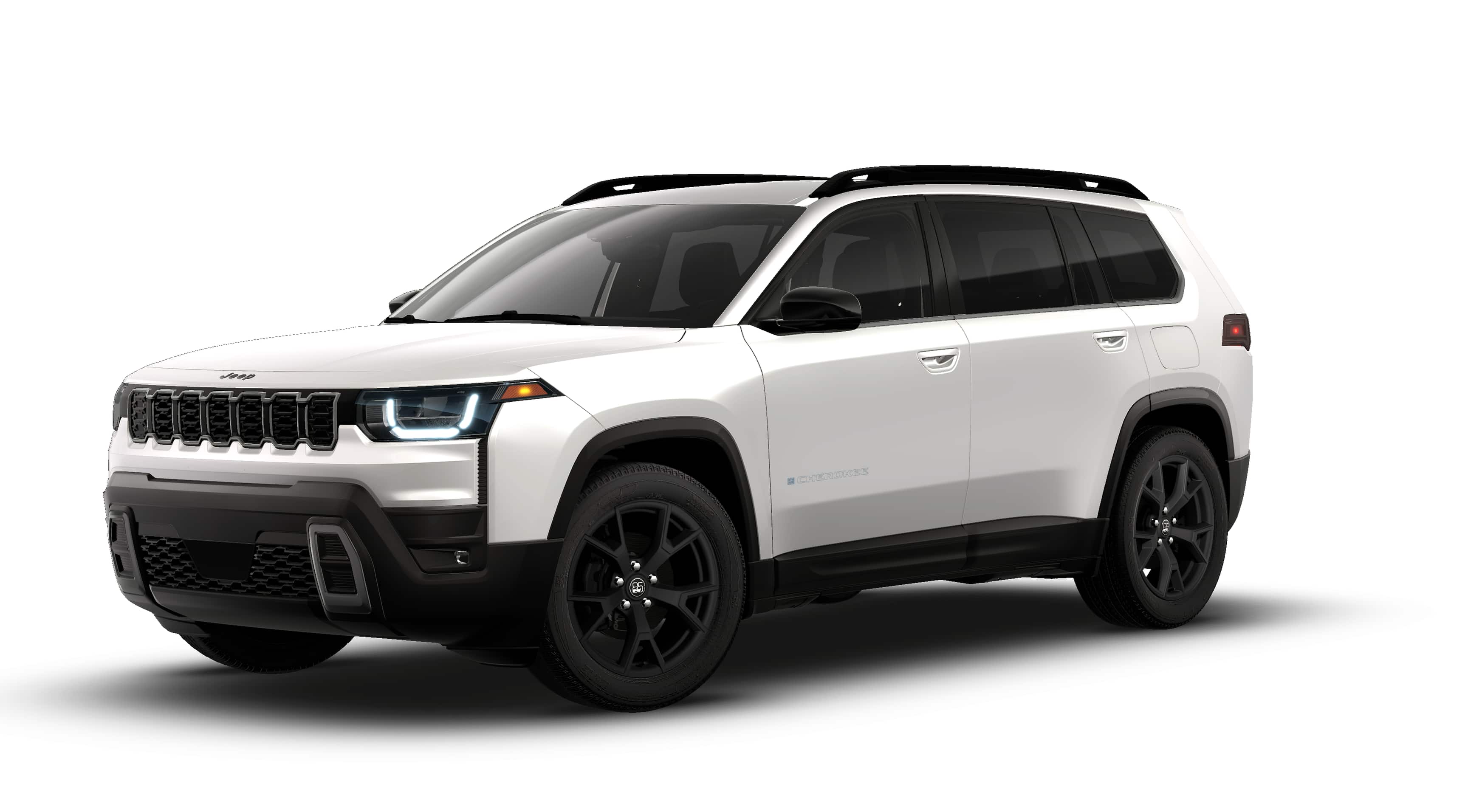 2026 Jeep Cherokee CHEROKEE 85TH ANNIVERSARY EDITION 4X4 in Bright White Clear-Coat Exterior Paint — front three-quarter view